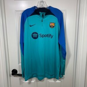 Nike Dri-Fit FC Barcelona Strike Training Top Men’s L Slim Fit Soccer Football